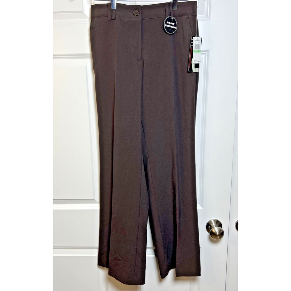 Counterparts Women's Slimming Sensations Pants Size 8 Brown NWT No Gap Waistband